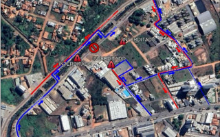 A primeira mudança de fluxo no trânsito deverá seguir até a quinta-feira