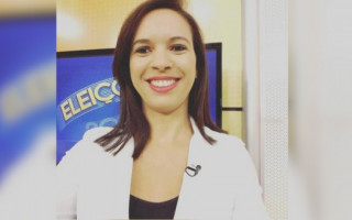 Leilane Oliveira apresentou o Jornal Anhanguera 1ª Edição, com transmissão ao vivo para cidades da região sul do Tocantins