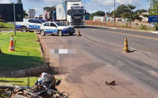 Moto da vítima ficou destruída na BR-226