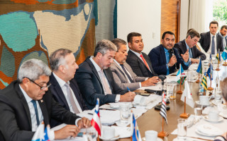 Governador Wanderlei se pronuncia sobre a Reforma Tributária durante encontro de governadores com o presidente da Câmara dos Deputados, Arthur Lira 
