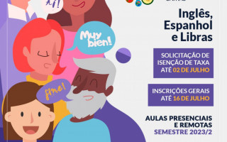 Centro de Idiomas tem como objetivo oportunizar o conhecimento e o uso eficiente da Libras e Línguas Estrangeiras