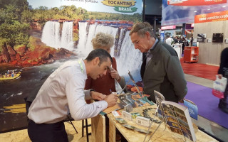 Logo nas primeiras horas, vários visitantes passaram pelo estande do Governo do Tocantins