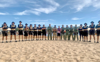 Ostensivo da Polícia Militar durante a Operação Praias Seguras