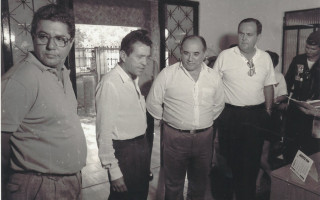 Imagem do ex-governador Siqueira Campos na primeira sede do Poder Judiciário do Tocantins, em Miracema