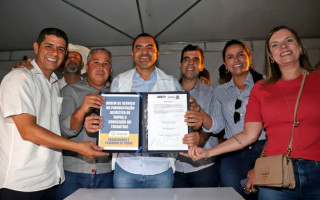 Governador Wanderlei Barbosa lança asfaltamento do trecho da rodovia TO-387 que liga Taipas a Conceição do Tocantins.