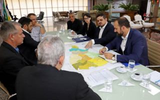 A reunião ocorreu no gabinete do governador Wanderlei Barbosa