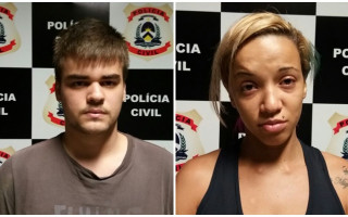 Casal foi preso na casa de Nathany, na quadra 210 Sul, onde funcionava uma boca de fumo.