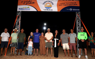 Praia da Raposa, localizada em Tupiratins, recebeu R$ 450 mil de investimentos do Governo do Tocantins.