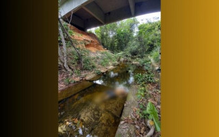 A vítima foi localizada por funcionários da empresa de pavimentação asfáltica 