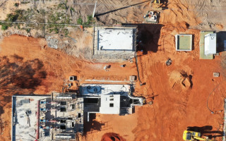 Nova Estação Elevatória de Esgoto (EEE) em construção em Araguaína. 