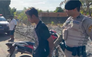 Suspeito capturado no Setor Maracanã. 