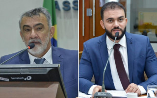 Deputados Amélio Cayres e Léo Barbosa, do Republicanos