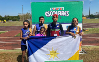 Sarah, Evelly, João Pedro e Edivaneide foram alguns dos medalhistas do primeiro bloco de provas