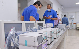 Equipamentos para atendimento de média e alta complexidade no Hospital Geral de Palmas (HGP).