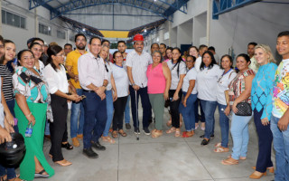 Durante agenda de trabalho nessa quarta-feira, 6, Governador também visitou as obras da Escola Estadual de Itaguatins