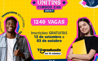 São 1.240 vagas para os cursos de Tecnologia em Análise e Desenvolvimento de Sistemas, Tecnologia em Gestão Pública e Tecnologia em Gestão do Agronegócio.