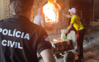 Entorpecentes foram incinerados.