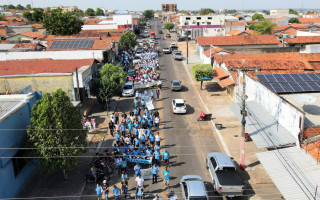 Dentre as ações, umas das mais representativas é a caminhada que passa pela Avenida Cônego João Lima, Rua Dois de Julho e encerra no Parque Cimba.