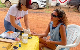 Dejane Ribeiro é dependente química, está em situação de rua, mas tem o desejo de se livrar do vício. Ela aprovou a ação do Setembro Amarelo e disse que quer se livrar do vício em breve