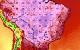 Mapa com temperaturas - Storm.