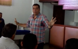Pré -candidato a Governador, Carlos Amastha, durante reunião em Araguaína