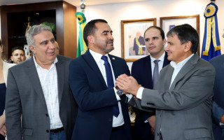 Governador Wanderlei Barbosa e o ministro Wellington 