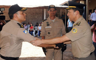 Major Valdemi Silva Reis (à esq.) é natural de Araguaína, e assumiu no lugar do major Fioravan Silveira