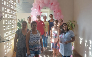 Usuários da Casa de Apoio durante ação