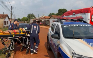 Vítima foi socorrida pelo Samu e encaminhada ao Hospital Regional de Araguaína. 