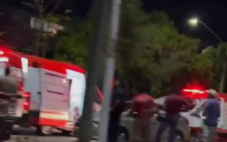 Policial ficou ferido após ser atropelado na Av. Palmas Brasil