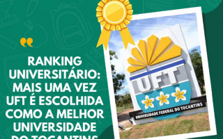 Desde a última avaliação, realizada em 2019, a UFT ascendeu 48 posições.