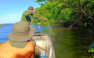 Operação Piracema apreende 3 mil metros de redes de pesca.
