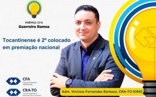 Tocantinense é 2º colocado em premiação nacional