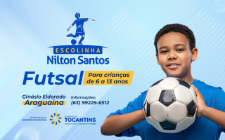 Escolinha Nilton Santos abre vagas em Araguaína na modalidade de futsal