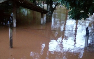 Nível do Rio Lontra no bairro JK em Araguaína.