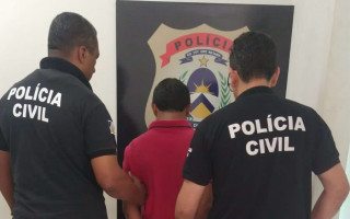 Homem foi preso pela Polícia Civil em cumprimento a mandado de prisão preventiva.