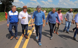 Governador Wanderlei Barbosa entregou obra estruturante na rodovia TO-164, orçada R$ 28 milhões.