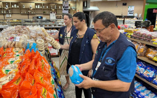 Os profissionais retiraram amostras de supermercados, restaurantes, churrascarias, sorveterias, fábricas de gelo, entre outros estabelecimentos