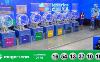 Sorteio do concurso 2678 da Mega-Sena foi realizado neste sábado (20).