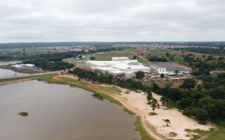 A obra do Lago Center Shopping segue em ritmo acelerado.