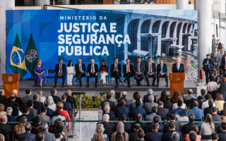 O novo ministro da Justiça e Segurança Pública, Ricardo Lewandowski, foi empossado nesta quinta-feira, 1° de fevereiro.