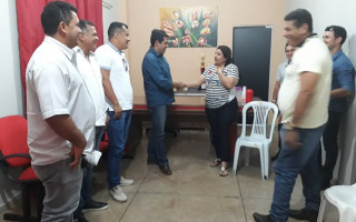 Marcus visitou a prefeita de Riachinho, Diva Ribeiro (PR), e lideranças da cidade