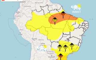 Inmet também emitiu um alerta amarelo para a região de Araguaína.