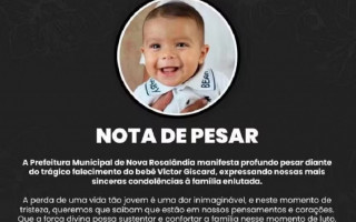 Bebê completaria um ano de idade no próximo sábado (9).