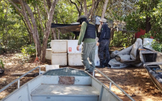 Fiscalização apreendeu pescado, redes, equipamentos insumos de pesca.