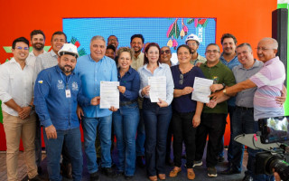  A entrega foi marcada por uma solenidade, na Estação de Tratamento.