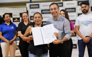 Agora estou muito feliz por ter legalizado a minha casa, disse dona Maria Xavier