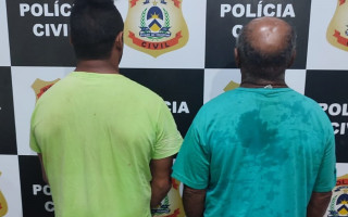 Pai e filho presos durante ação da Polícia Civil no interior do Estado 