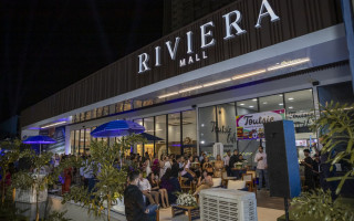 No lançamento, os convidados conheceram todos os detalhes do Riviera Home Resort e foram apresentados ao estande de venda.
