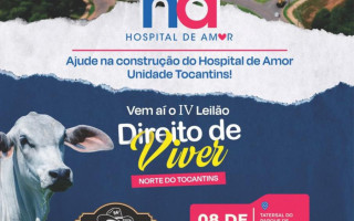 O Leilão do Amor é realizado por voluntários do Hospital de Amor com o apoio do  Sindicato Rural de Araguaína,